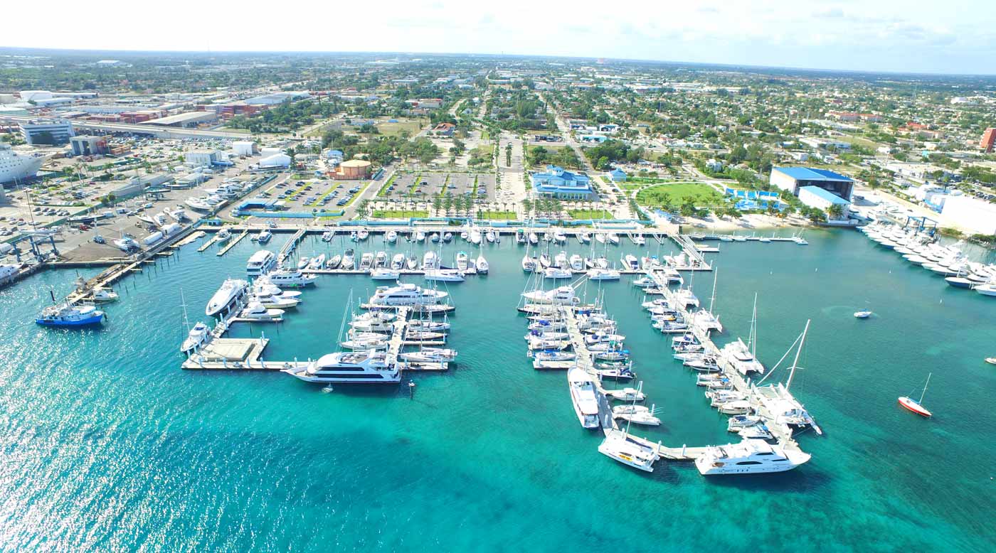 Aerial View of Riviera Beach City Marina