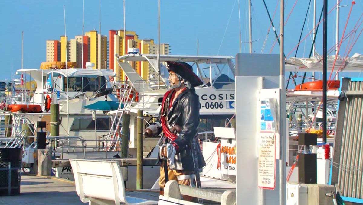 Pirate on the Docks. Arrr!